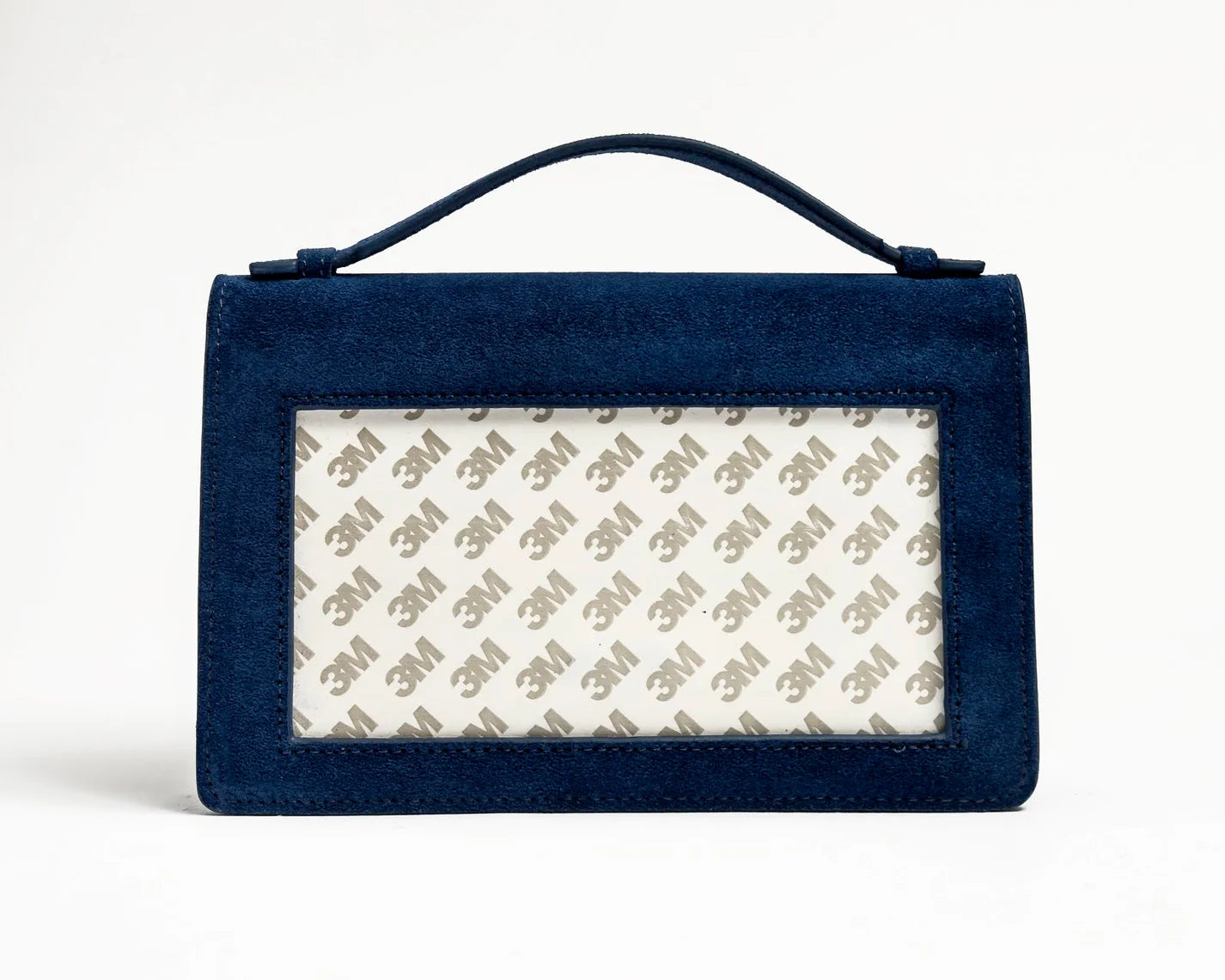 The Everyday Clutch- Navy Suede