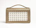 The Everyday Clutch- Metallic Taupe