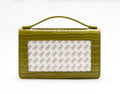 The Everyday Clutch- Green Croc