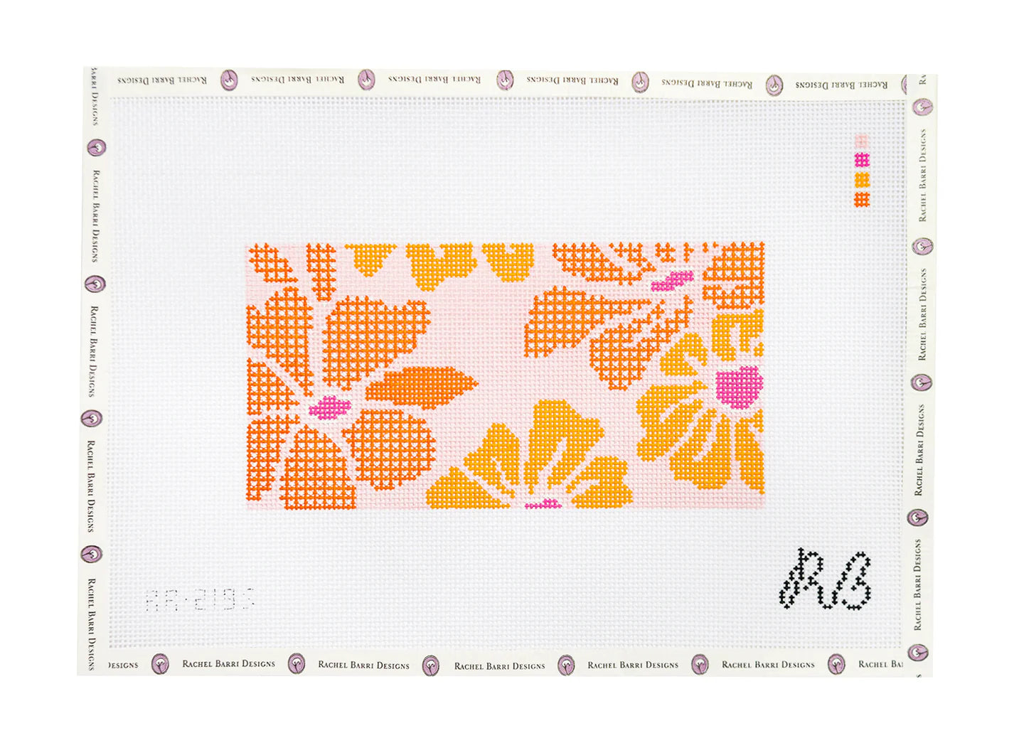 Gingham Blooms- Sherbert