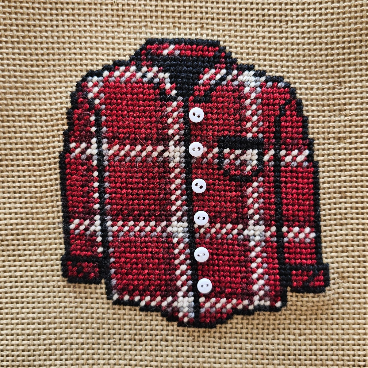 Needlepoint 102 Intermediate Class- September 26th (Fall Plaid- Flannel Shirt)